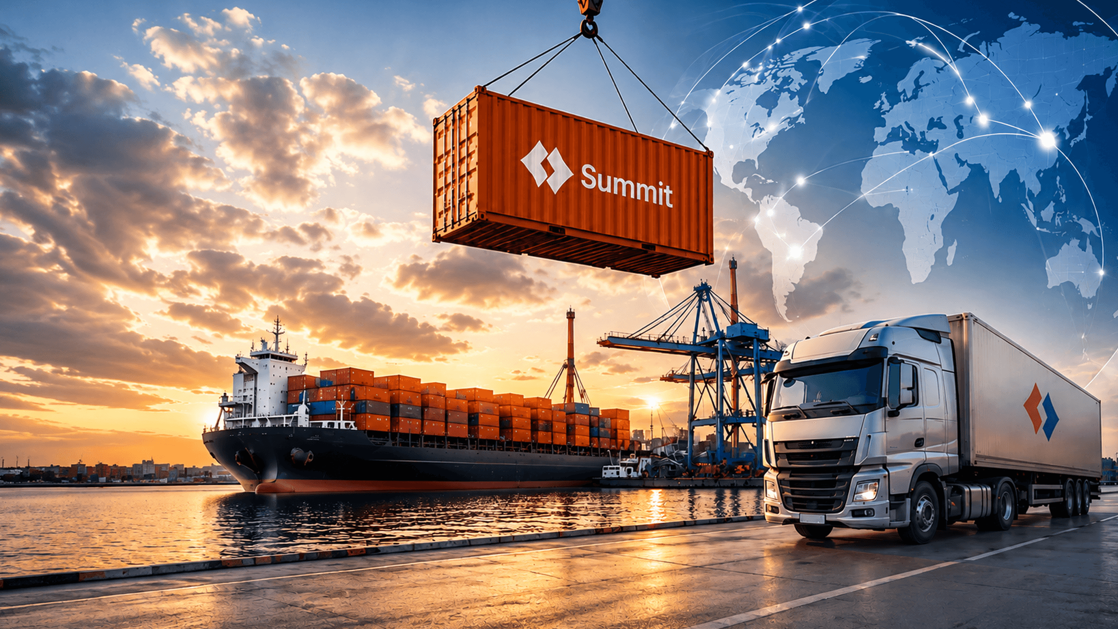 Summit Global Network - Global trading network visualization